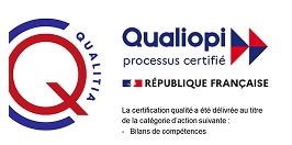 Logo Qualiopi processus certifié pour les bilans de compétences Adage Coaching
